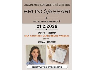 Školení "Síla aktivních látek Bruno Vassari" v Brně 21.2.2026