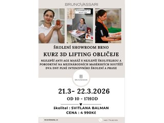Školení "Kurz 3D lifting obličeje"  v Brně 21.3. - 22.3.2026