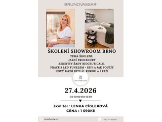 Školení "Jarní procedury - benefity řady BIOCEUTICALS" v Brně 27.4.2026 Školení "Jarní procedury - benefity řady BIOCEUTICALS" v Brně 27.4.2026