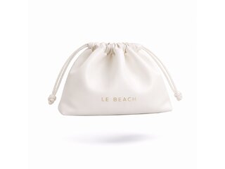 LE BEACH Deluxe Pouch_Vegan leather (Light Creme)