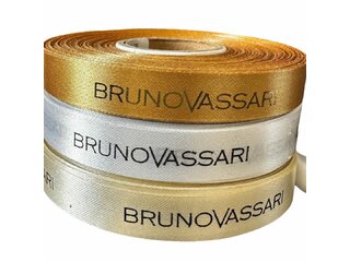Vánoční saténová stuha BV - zlatá Vánoční saténová stuha BV - zlatá