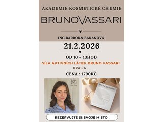 Školení "Síla aktivních látek Bruno Vassari"  v Praze 21.2.2026